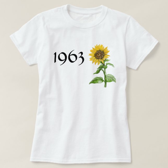 Camiseta Girasol 1963 (Diseño del anverso)