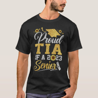Camiseta Girasol 2023 Orgullosa tia De Un 2023 Senior Gradu