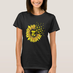Camiseta Girasol 3 14 Símbolo del número Pi 100º día de Esc
