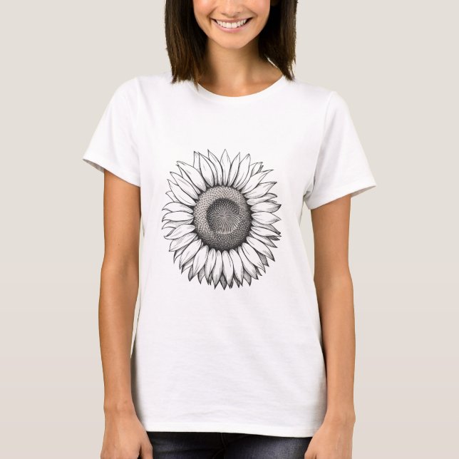 Camiseta girasol acuático (Anverso)