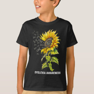 Camiseta Girasol Amable Concienciación sobre la Dislexia 