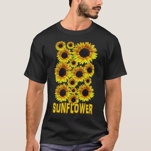 Camiseta Girasol amarillo brillante - (Anverso)