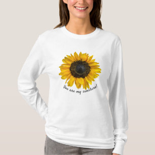 Camiseta girasol amarillo con cita