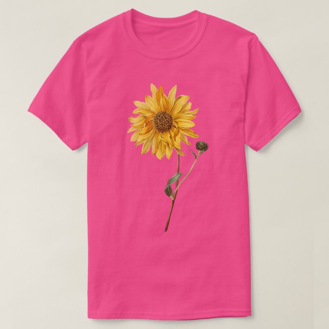 Camiseta Girasol amarillo y maní  (Diseño del anverso)