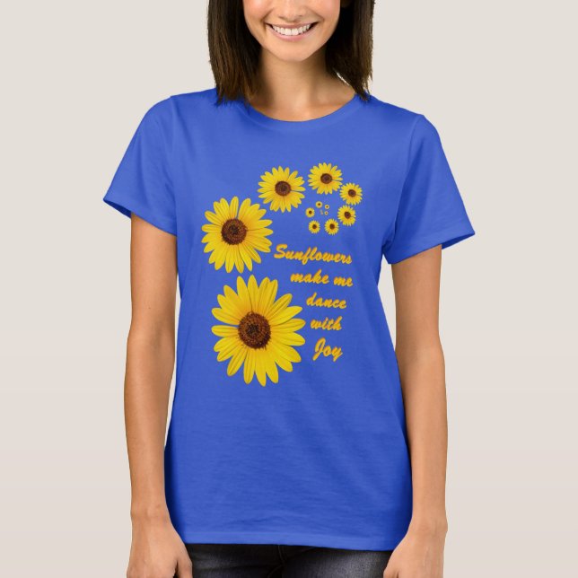 Camiseta Girasol - baile con alegría (Anverso)