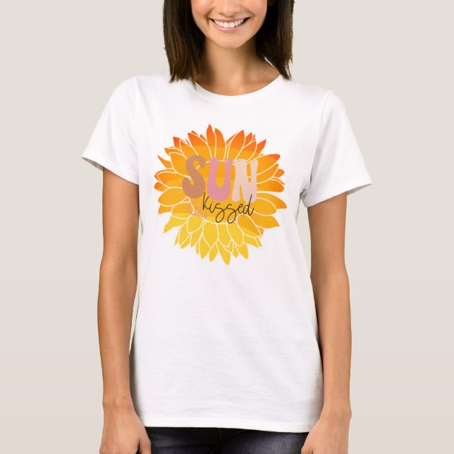 Camiseta Girasol Besado por el Sol (Anverso)