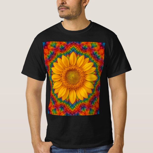 Camiseta Girasol Caleidoscopio (Anverso)