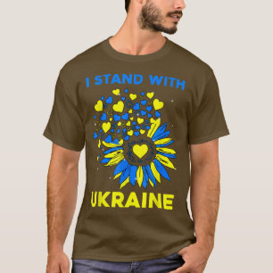 Camiseta Girasol cardíaco estoy con Ucrania