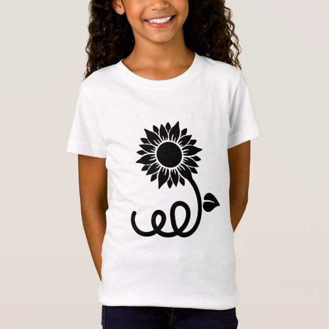 Camiseta Girasol con Stem de Curly (Anverso)