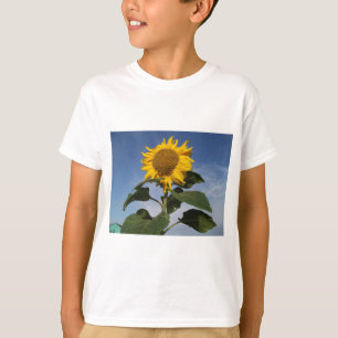 Camiseta Girasol contra el cielo azul