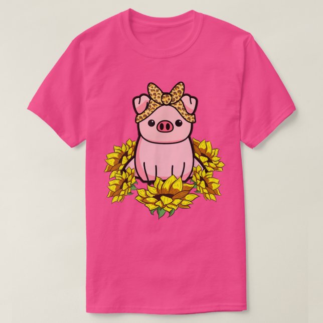 Camiseta Girasol de Cerdo Bandana 4396 (Diseño del anverso)