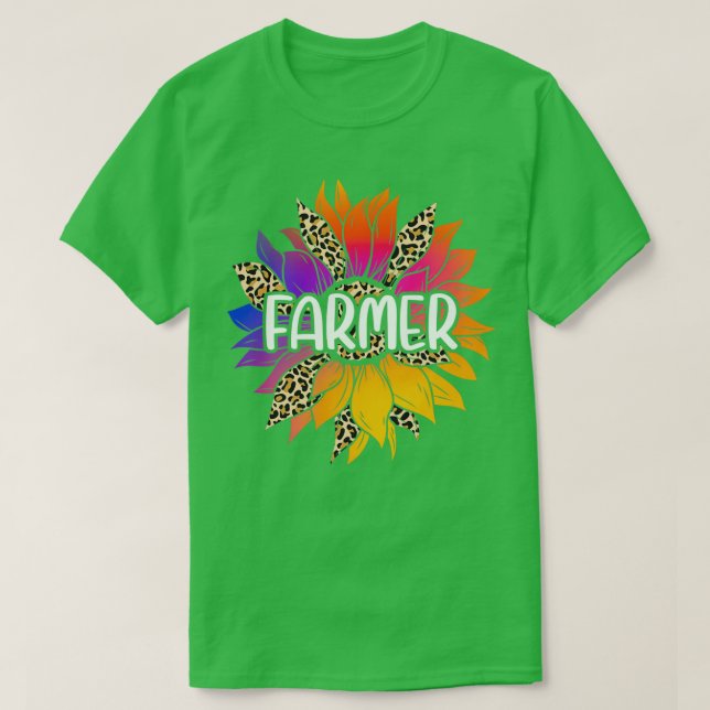 Camiseta Girasol de granjero (Diseño del anverso)