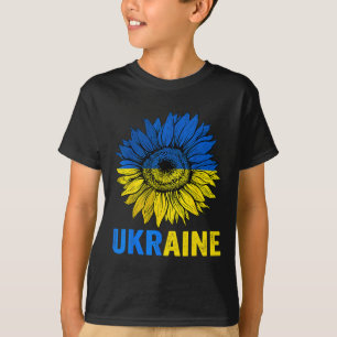 Camiseta Girasol de la paz bandera ucraniana amante de Ucra