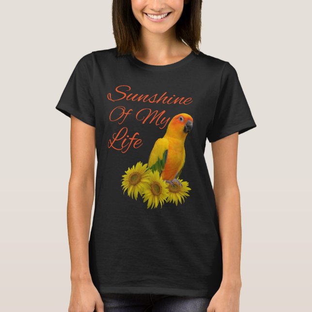 Camiseta Girasol de la sol del loro de Sun Conure (Anverso)