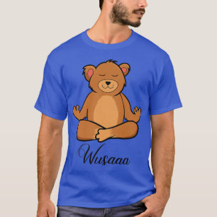 Camiseta Girasol de meditación del oso Respirar la Wusaera 