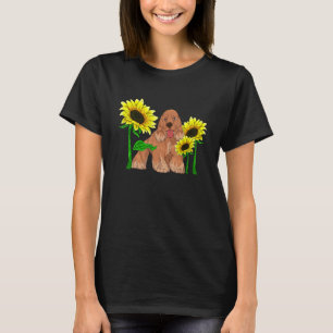 Camiseta Girasol de sol Perro  Dueño de perro Cocker Spani