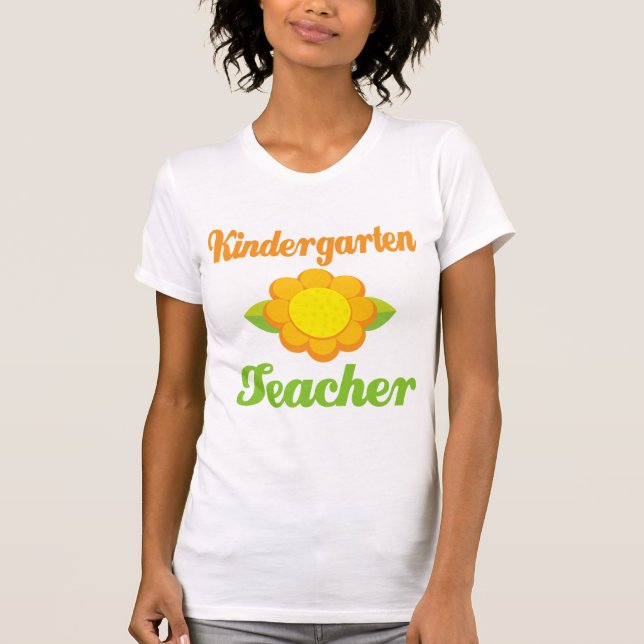 Camiseta Girasol del maestro de jardín de infancia (Anverso)
