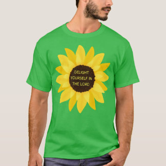 Camiseta Girasol Delight you sin the Lord Psalm