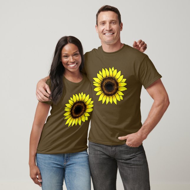Camiseta Girasol dorado grande (Unisexo)