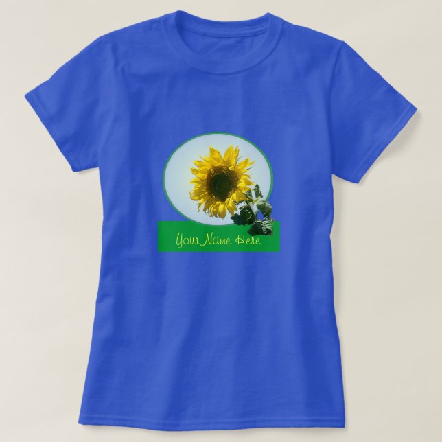 Camiseta - Girasol en círculo (Diseño del anverso)