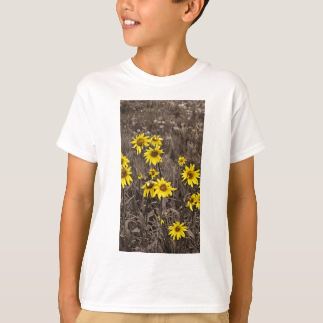 Camiseta Girasol en la Montaña Rocosa (Anverso)