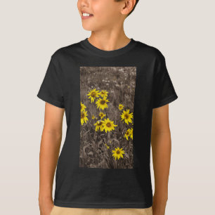 Camiseta Girasol en la Montaña Rocosa