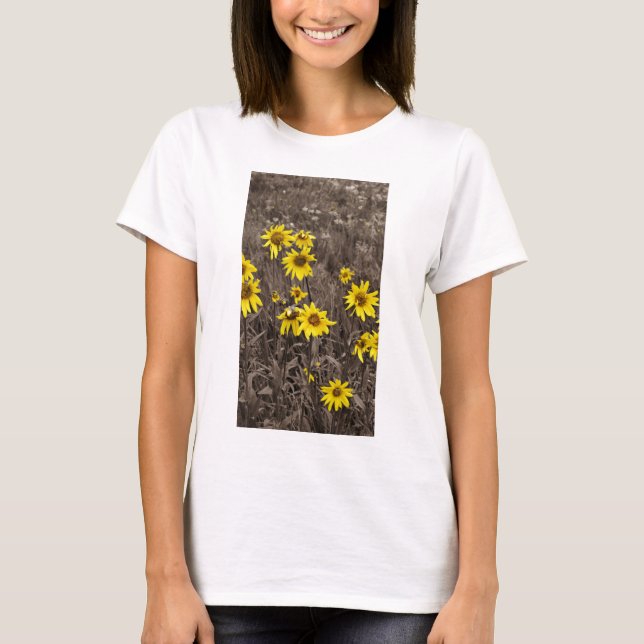 Camiseta Girasol en la Montaña Rocosa (Anverso)