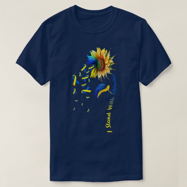 Camiseta Girasol estoy de acuerdo con el apoyo de la bander (Diseño del anverso)