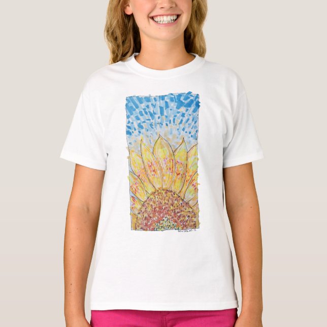 Camiseta Girasol Flor Radiante (Anverso)