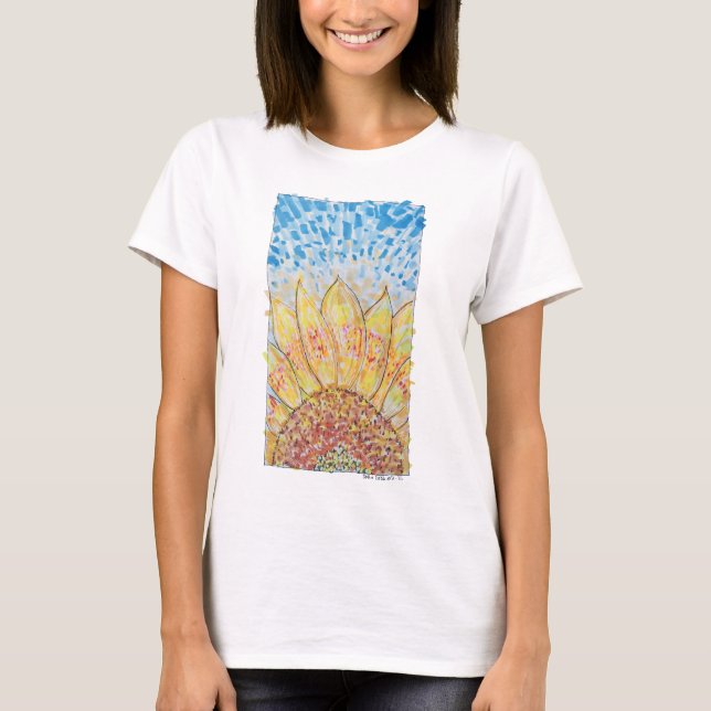 Camiseta Girasol Flor Radiante (Anverso)