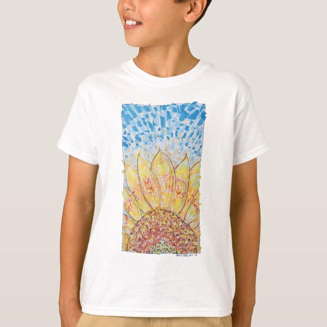 Camiseta Girasol Flor Radiante (Anverso)
