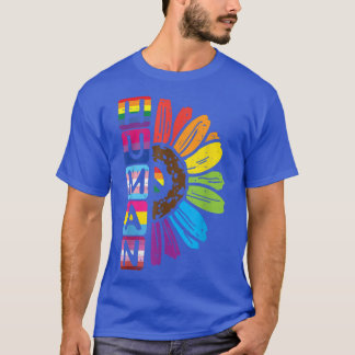 Camiseta Girasol gay arcoiris humano lindo banderas del org