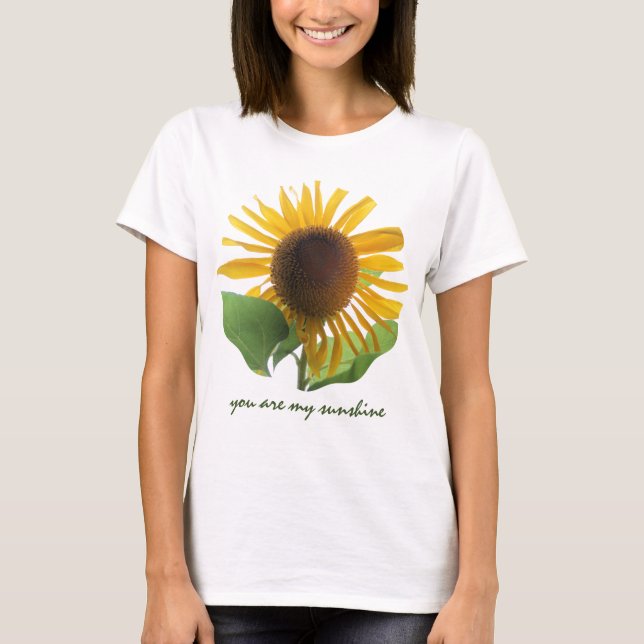 Camiseta Girasol gigante; ¡Eres mi Sunshine! (Anverso)