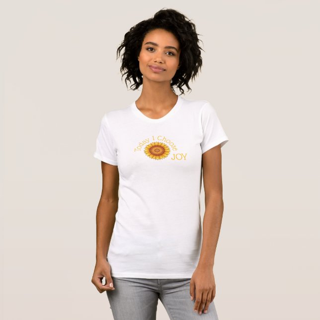 Camiseta Girasol - Hoy Elijo JOY (Anverso completo)