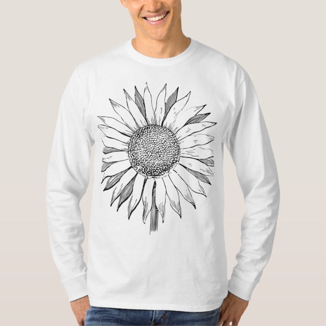 Camiseta Girasol ilustrado (Anverso)