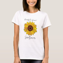 Camiseta Girasol Listo Para Brillar Girasol