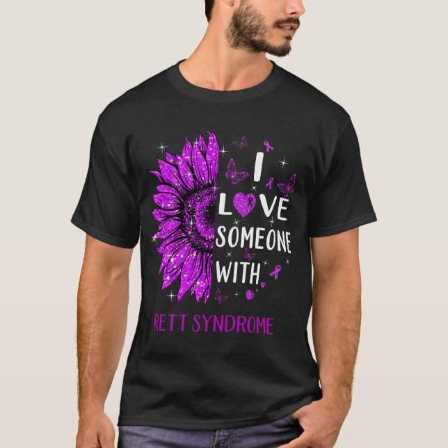 Camiseta Girasol Me Encanta Alguien Con Síndrome Retorno (Anverso)