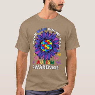 Camiseta girasol me pongo azul por mi hijo conciencia del a