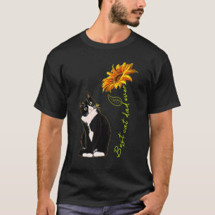 Camiseta Girasol Mejor gato papá siempre Lindo gato Día del