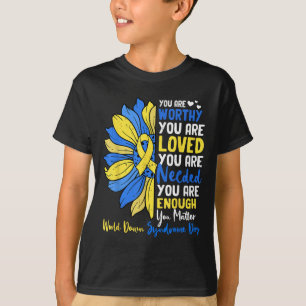 Camiseta Girasol Motivacional Hombres Conciencia Síndrome d