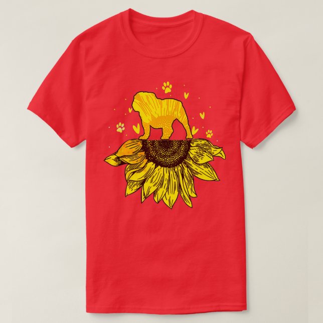 Camiseta Girasol para perro (Diseño del anverso)