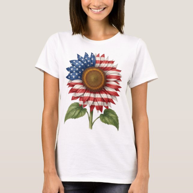 Camiseta Girasol Patriótico  (Anverso)
