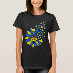Camiseta Girasol Paz Corazón Amor Me Pongo del Lado de Ucra