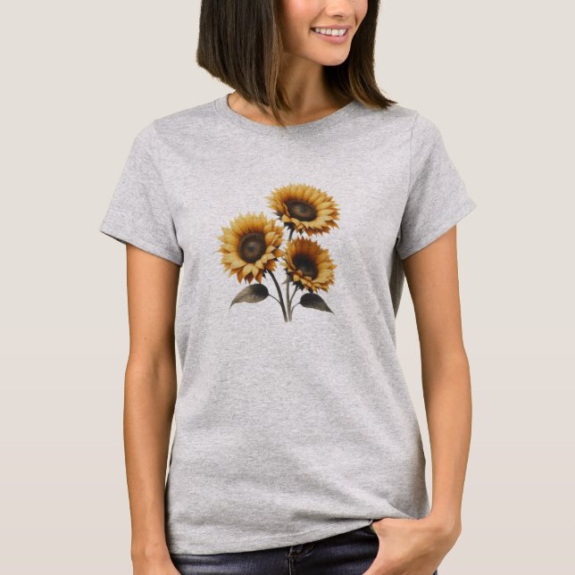Camiseta Girasol Radiante (Anverso)