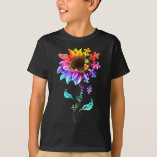 Camiseta Girasol Sea Kind Puzzle Piece Autism Awareness Mo