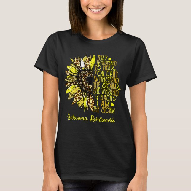 Camiseta Girasol Soy La Conciencia De La Tormenta En Sarcom (Anverso)