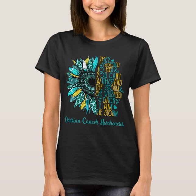 Camiseta Girasol Soy La Tormenta Concienciación Sobre El Cá (Anverso)