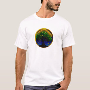 Camiseta Girasol Susurro Retro – Botánica Texturizada a Man