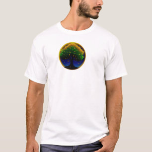 Camiseta Girasol Susurro Retro – Botánica Texturizada a Man