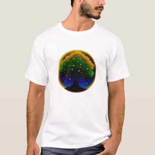 Camiseta Girasol Susurro Retro – Botánico Texturizado a Man